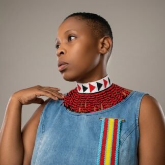 Handcrafted beaded choker